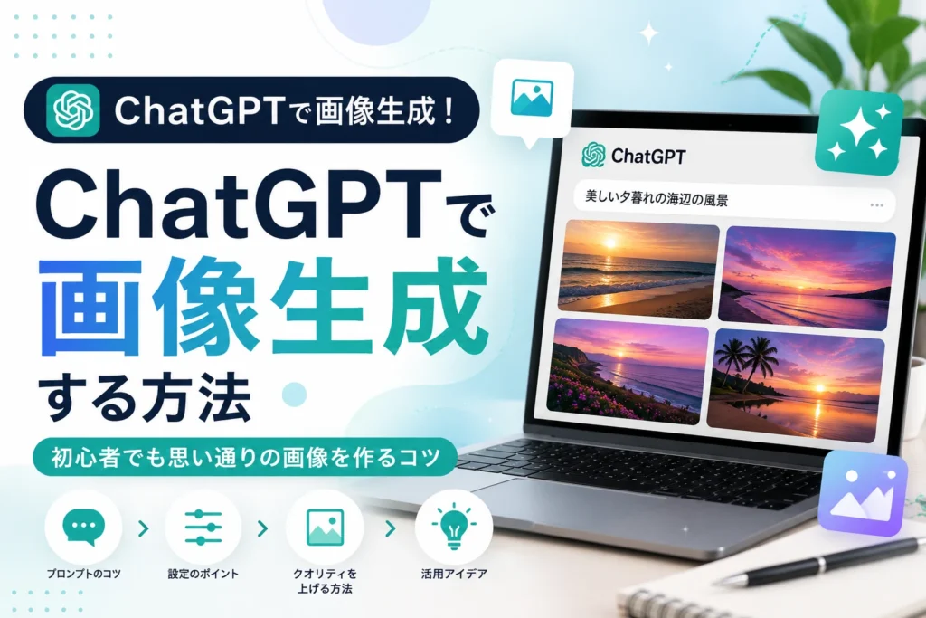 ChatGPTで画像生成する方法｜初心者でも思い通りの画像を作るコツのアイキャッチ