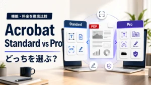 Adobe Acrobat StandardとProの違いを徹底比較【2026年】どっちを選ぶべき？