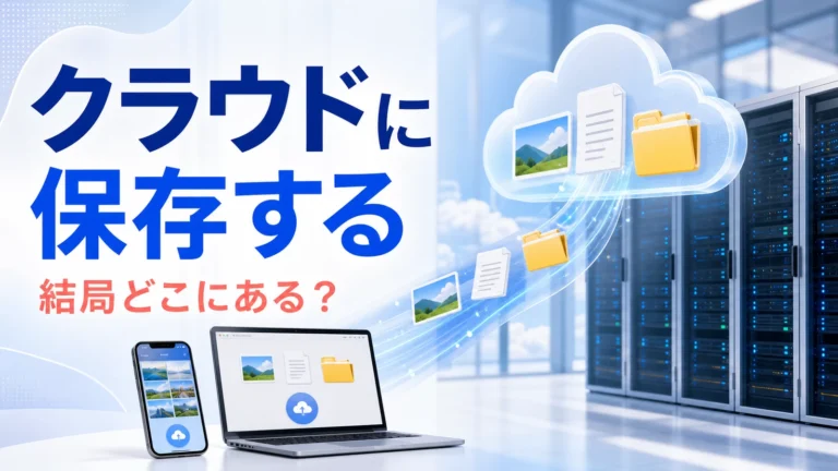 クラウドに保存したデータはどこにある？同期・削除の仕組みを解説